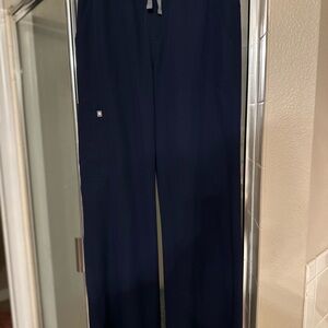 Figs Blue Wide Leg Pants Relaxed Fit